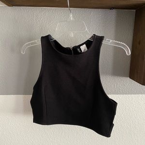 Black crop top